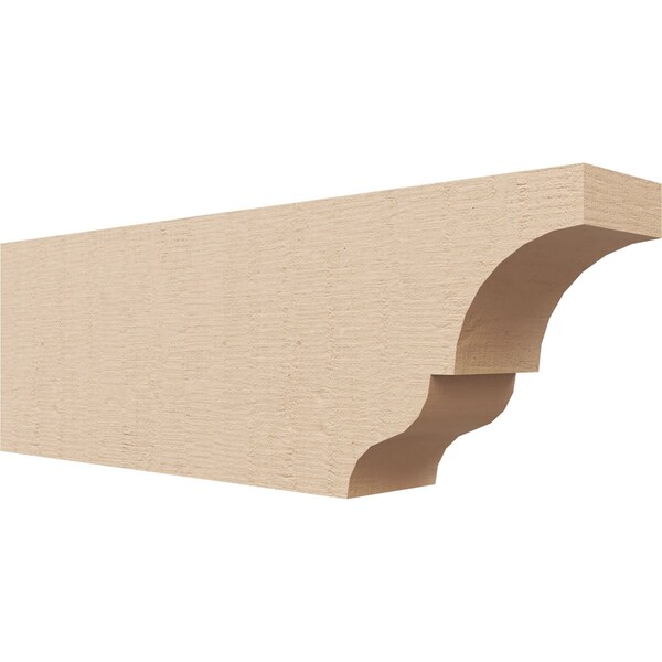 Ekena Millwork 2in. W x 4in. H x 12in. L Asheboro Woodgrain TimberThane Rafter Tail, Primed Tan RFTUR02X04X12ASHRCPR - main